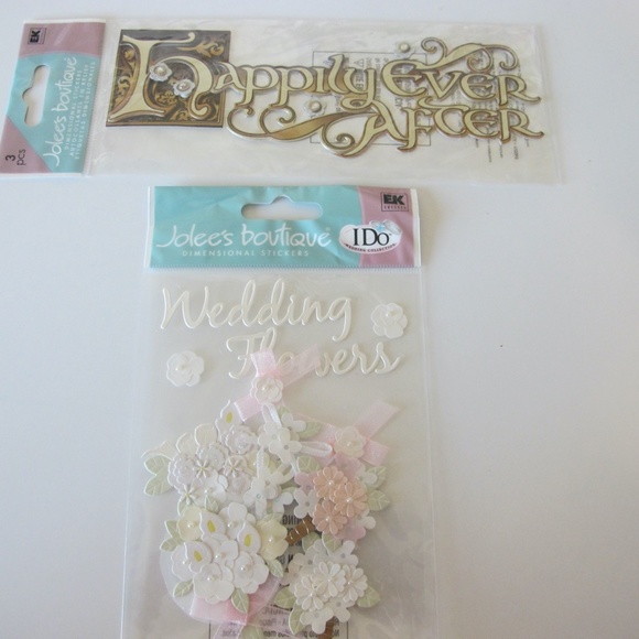 Jolee's Boutique Other - Scrapbooking Stickers For Paper Crafts Wedding Flowers Happily Ever After NWT